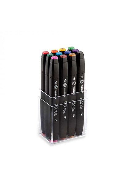 Shinhan Art Touch Twin Marker 12 Colors Set Primary Colors