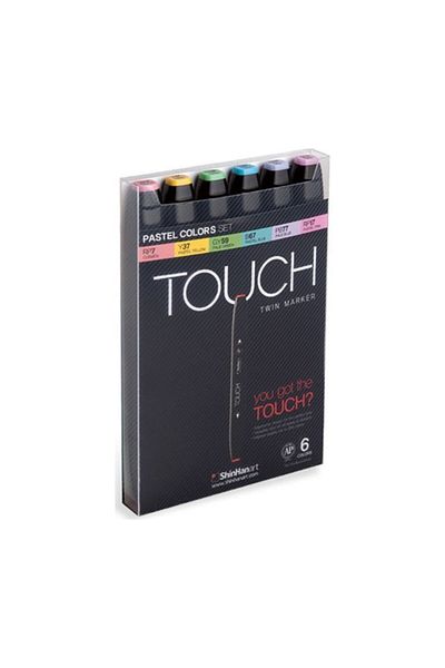Touch Twin Marker Set 6 Colors Pastel Colors