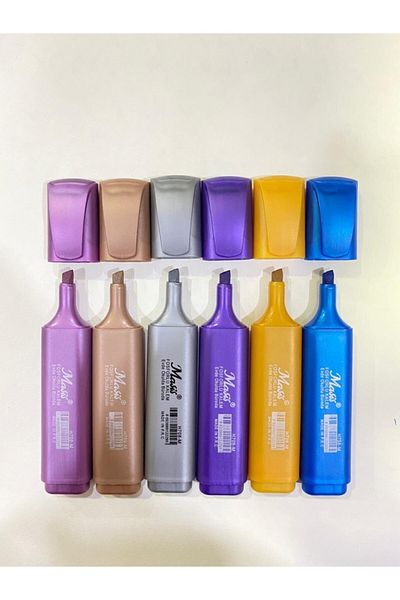 Masis Metallic Highlighter 6 Pieces