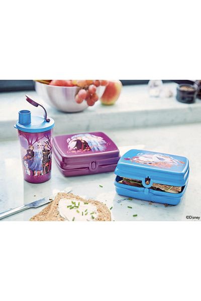 Tupperware طقم زجاجة مياه وصندوق ساندويتش من إلسا فروزن