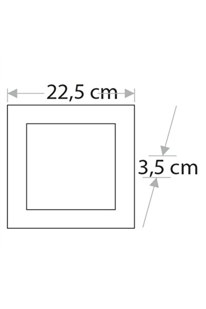 Cata Ct-5234 S 18w Kare Beyaz Işık S.ü. Led Armatür