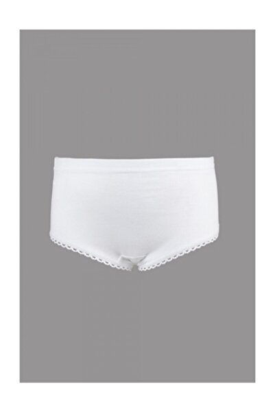 Çift Kaplan Kız Çocuk Ribana Beyaz Külot