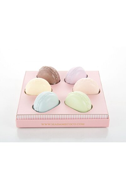 Madame Coco 6-Piece Macaron Soap Set Pink Box