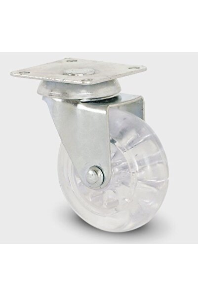 Joy Şeffaf Döner Tablalı Bilyalı Mobilya Tekerleği 512 Svt