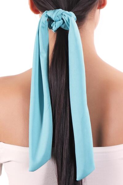 hahai accessories Hahai Women's Long Ribbon Model Scrunchie Buckle