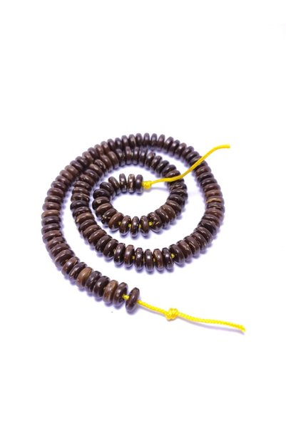 platin hediyelik 8 Mm Yassı Doğal Pul Ahşap Ağaç Boncuk Dizi Natural 8mm