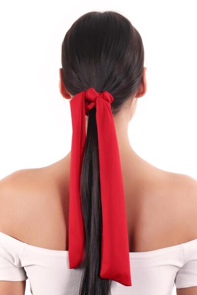 hahai accessories Hahai Women's Long Ribbon Model Scrunchie Buckle