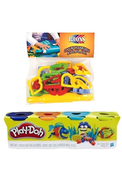 Play Doh Oyun Hamuru Canlı Renkler Ve Harfler Hamur Kalıp Seti