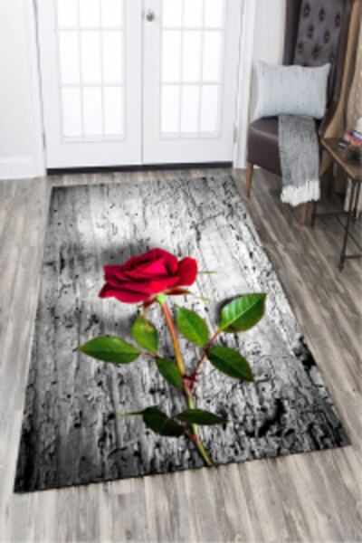 MODANOİVA Gülün Sadeliği Dijital Baskılı Halı Mrc1923