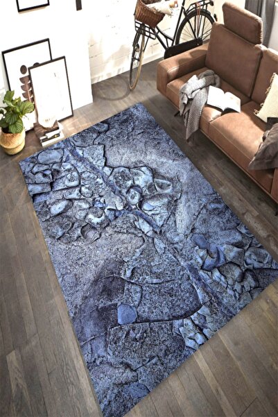 MODANOİVA Leke Tutmaz Yıkanabilir Kaymaz Dot Taban Dijital Baskı Salon Halısı...