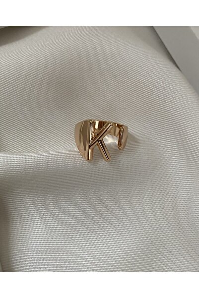 Vi store K Harfli Dolgu Yüzük