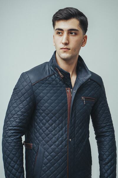 BOLEMOD Erkek Hakiki Deri Mont