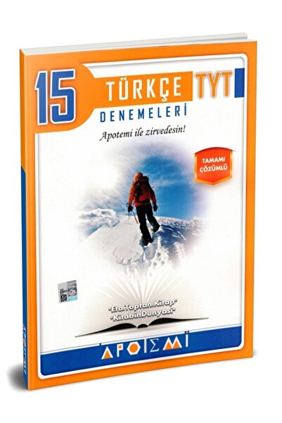 Apotemi Yayınları Tyt Türkçe Tamamı Çözümlü 15 Li Denemeleri - Apotemi