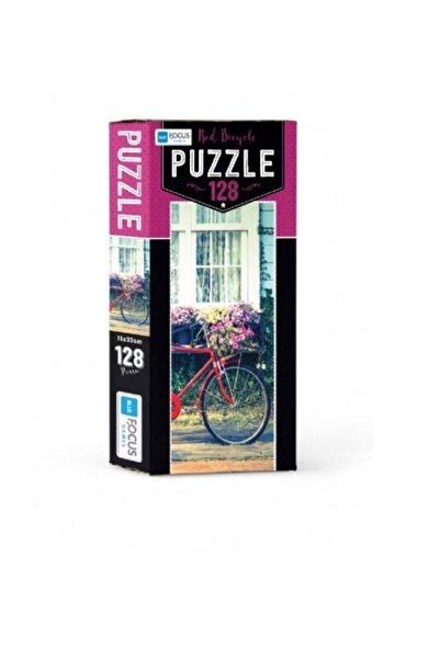 Generic Brand Focus Puzzle 128 Piece Red Bicycle