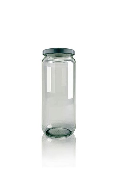 Paşabahçe 500 Cc Glass Jar with Lid - 10 Pieces