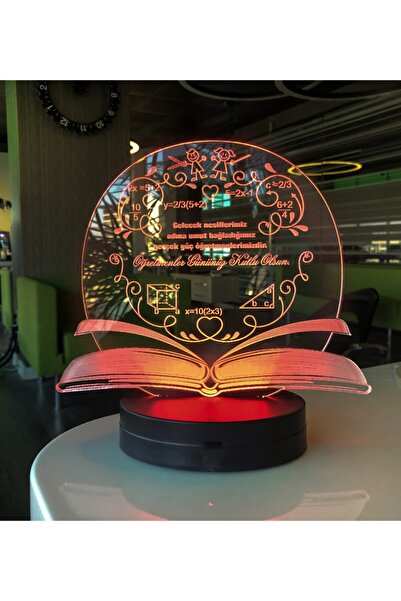 hediye-ci Matematik Öğretmenler Günü 3 Boyutlu Gece Lambası Hed83600221 Hediy...
