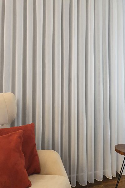 De'Vor Natural Looking - Soft Textured (batist) Tulle Curtain - Ecru - Regular Pleat