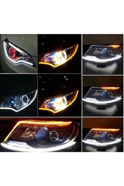 ŞüsCarOto Far Üstü Dinamik Kayar Sinyalli Gündüz Ledi 60 Cm Yeni Nesil