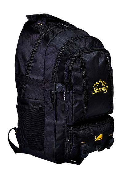 Strong Bag Unisex Black Large Size Backpack Mountaineer Bag Travel Camping Bag