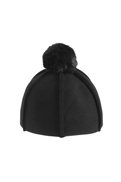 OnMyHead Women's Black Pompom Detailed Hat