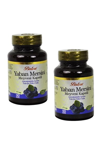 Balen 2 Kutu Yaban Mersini Meyvesi Ekstraktı Billbery 90 Kapsül X 375 Mg X 2