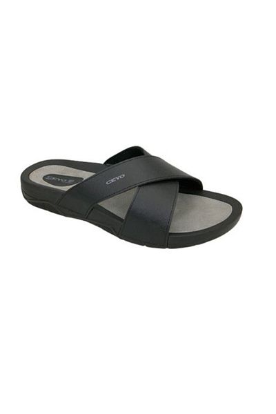 Ceyo Men's Black Slippers - Comfortable and Stylish Design