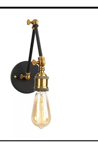 Rsylight شمعدان حائط بهلواني مزخرف معدني أسود ريترو