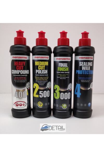 Menzerna 400 2500 3000 Sealing Wax Boya Koruma Seti 250 Ml