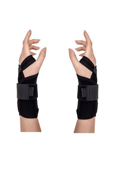RAJ Unisex Black Right Left 1 Pair Standard Size Hand Wrist Brace