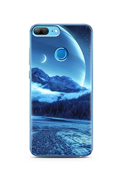 Spoyi Kış Tasarımlı Süper Şeffaf Silikon Telefon Kılıfı Huawei Honor 9 Lite