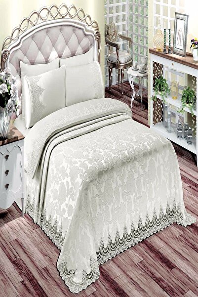 BELLOO HOME Sultan Fransız Kesme Şönil Çift Kişilik Gelin Seti