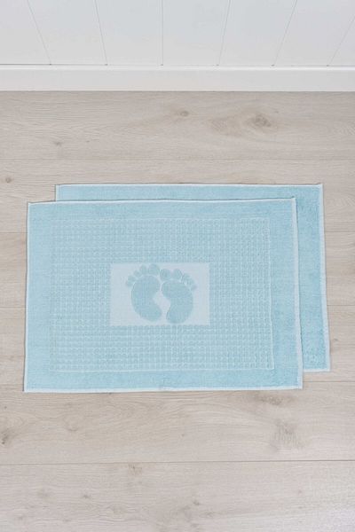 Yoncagül Pachet 2 prosoape pentru picioare albastre - 50x70 cm