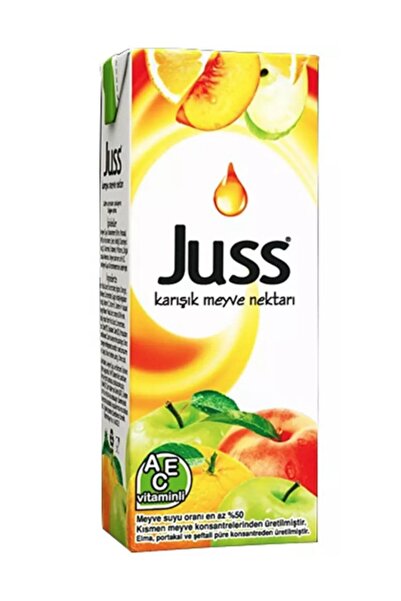 JUSS Karışık Meyve Suyu Nektar 200 ml 27 adet