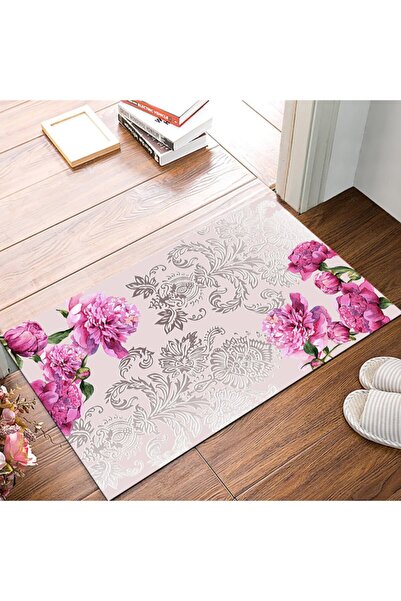 MODANOİVA Leke Tutmaz Yıkanabilir Kaymaz Dot Taban Dijital Baskı Salon Halısı Mrc371