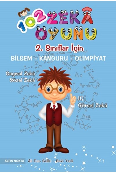 Altın Nokta Yayınları Güncel Baskı 2. Sınıf 102 Zeka Oyunu Bilsem - Kanguru - Olimpiyat Kitabı