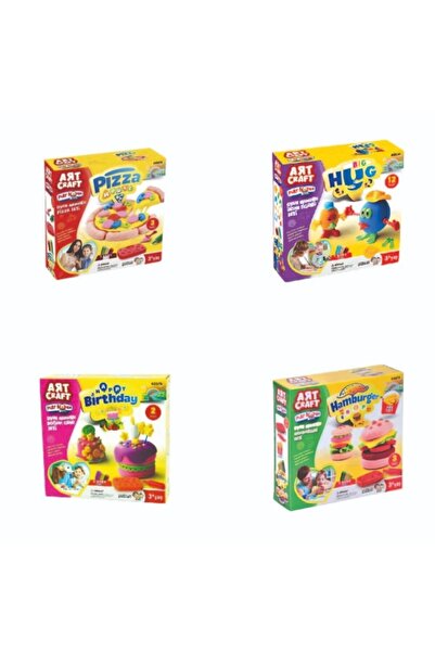 DEDE Birthday Human Figure Ocean Animals Beach and Hamburger Play Dough Set