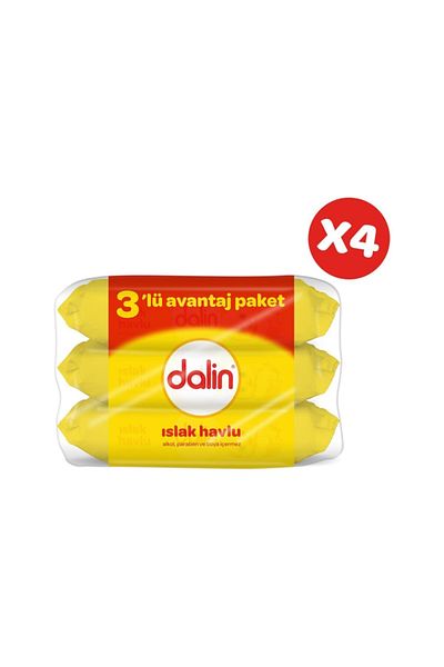 Dalin Wet Cleaning Wipes 56 Pieces (Pack of 3) x 4 Pieces