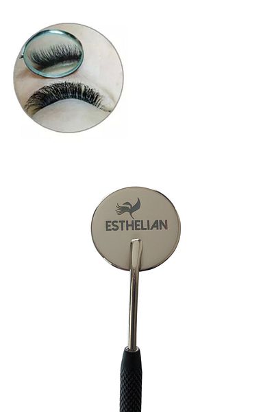 ESTHELIAN Silk Eyelash Patterned Practice Mirror