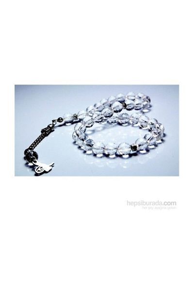 RD EKOAVM 6 Mm Globe Cut Crystal Quartz Stone Rosary