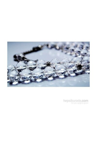 RD EKOAVM 6 Mm Globe Cut Crystal Quartz Stone Rosary