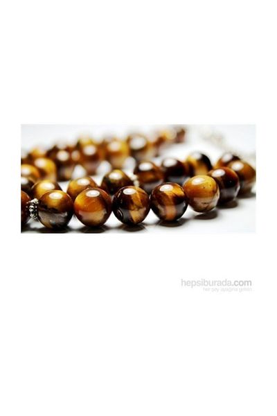 RD EKOAVM 6 Mm Globe Cut Tiger Eye Stone Rosary