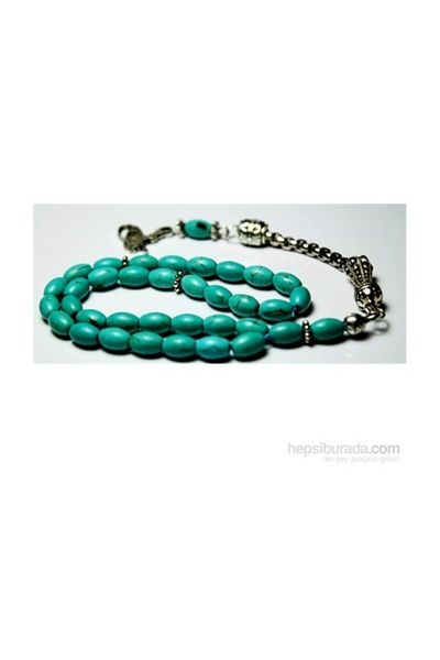 RD EKOAVM 5x8 Mm Barley Cut Turquoise Stone Rosary