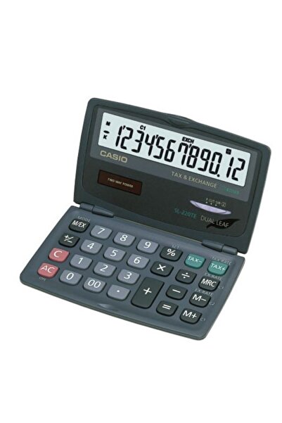 Casio Sl-220te 12 Hane Cep Tipi Kapaklı Hesap Makinesi