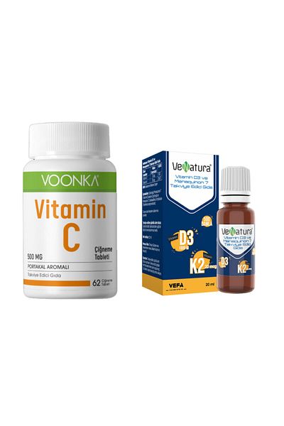 VeNatura D3 K2 and Voonka Vitamin C Winter Package