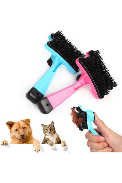 GoodSell Pet Brush Practical Automatic Button Bristle Hair Removal