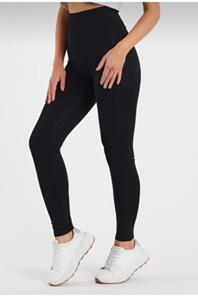 DARKMORE Σκούρο Περισσότερο Ατσάλινο Πλεκτό Μαύρο Ψηλόμεσο κολάν με χοντρή ζώνη