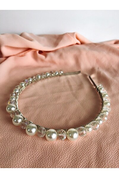 CSR AKSESUAR VE TASARIM Χειροποίητο στέμμα από κρυστάλλινη πέτρα και πέρλες