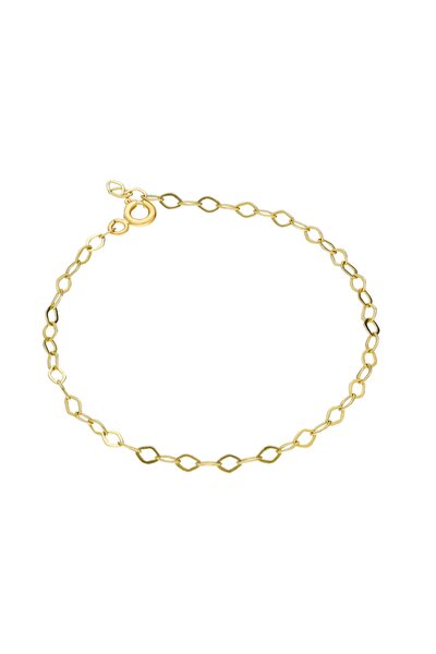 Glorria Kadın Gümüş 15 cm Sarı Uzatma Zincir