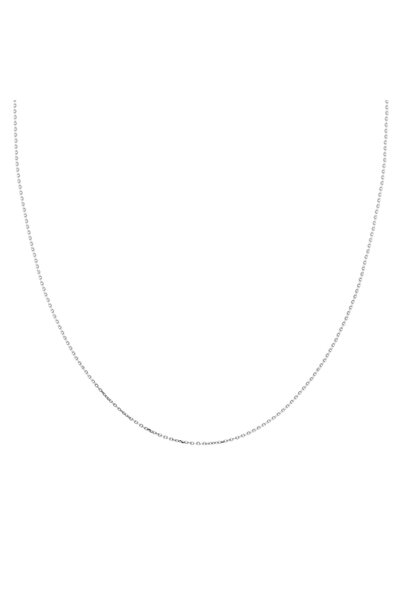 Glorria Kadın Altın 20 Mikron Beyaz Forse Zincir