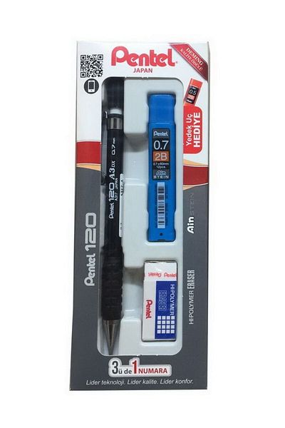 Pentel Σετ τριπλών στυλό 120a3 Dx 0,7 mm